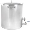 Concord Stainless Steel Home Brew Kettle Set, 160 Quart/ 40 Gal S5564S-BK